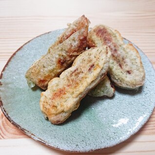 フライパンで揚げ焼き！後処理楽チンちくわの磯辺揚げ